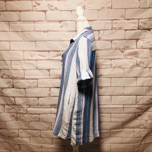 LAJU LOS ANGELES - WOMENS SZ LARGE SHIRT DRESS - Picture 3 of 11